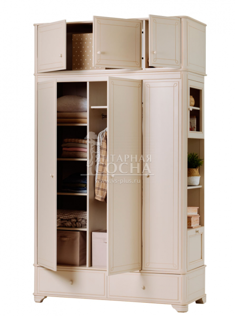 Шкаф Бетти 3-ств №5 с антресолью Шкаф Бетти 3-ств №5 с антресолью