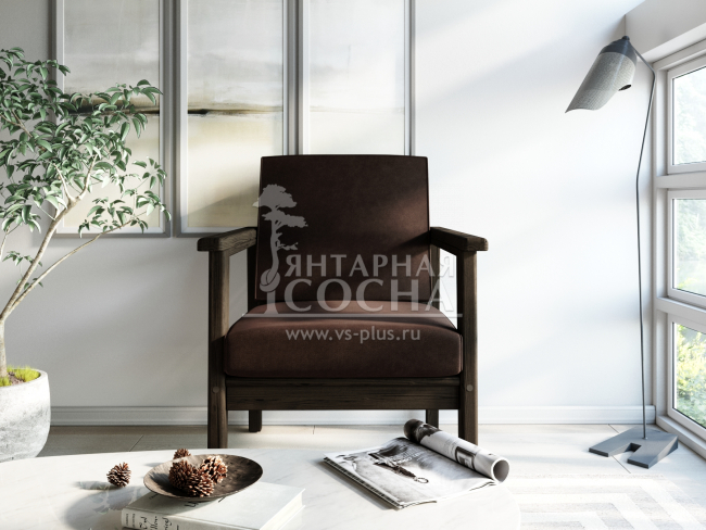 Кресло Лориан Velvet Венге Chocolate Кресло Лориан Velvet Венге Chocolate