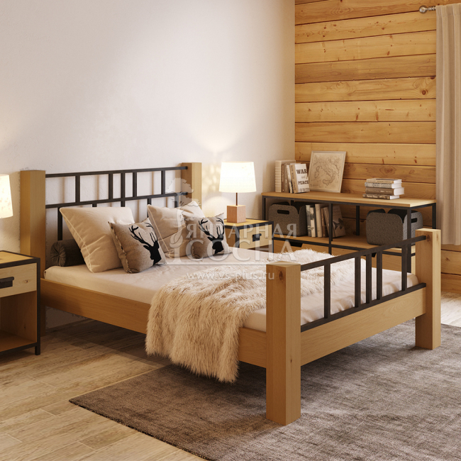 Кровать двуспальная Лофт Сити Кровать двуспальная Лофт Сити