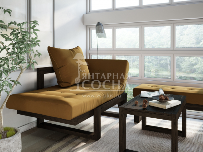 Кресло Амбер Velvet Венге Mustard Кресло Амбер Velvet Венге Mustard