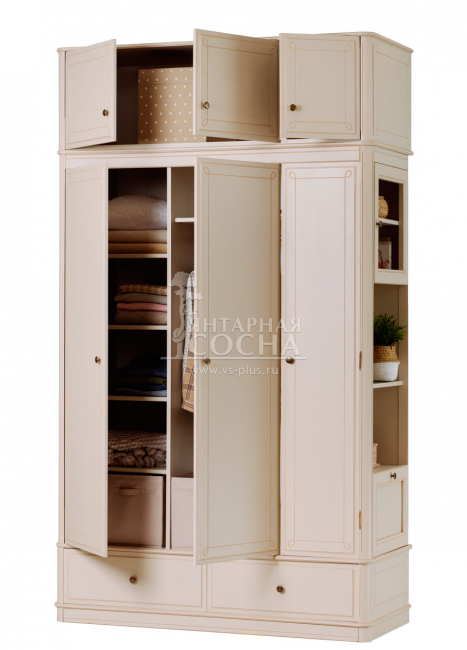 Шкаф Бетти 3-ств №5 с антресолью Шкаф Бетти 3-ств №5 с антресолью
