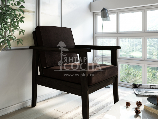 Кресло Лориан Velvet Венге Chocolate Кресло Лориан Velvet Венге Chocolate