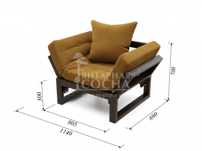 Кресло Амбер Velvet Венге Mustard Кресло Амбер Velvet Венге Mustard