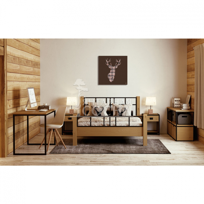 Кровать двуспальная Лофт Сити Кровать двуспальная Лофт Сити