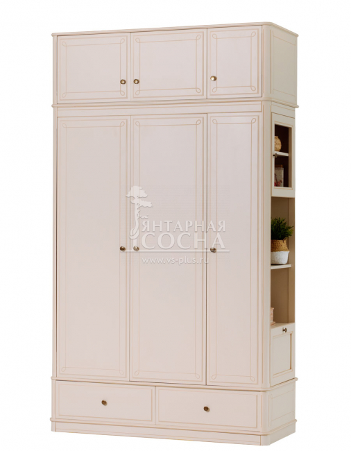 Шкаф Бетти 3-ств №5 с антресолью Шкаф Бетти 3-ств №5 с антресолью