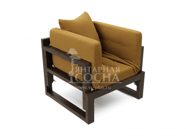 Кресло Амбер Velvet Венге Mustard Кресло Амбер Velvet Венге Mustard