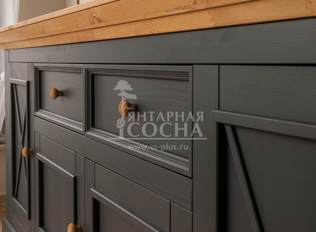 Комод Форест Графит 4 двери 2 ящика Комод Форест Графит 4 двери 2 ящика