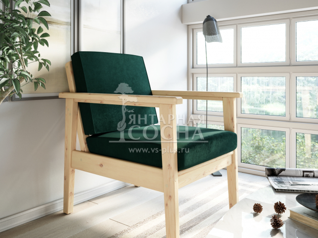 Кресло Лориан Velvet Сосна Forest Кресло Лориан Velvet Сосна Forest