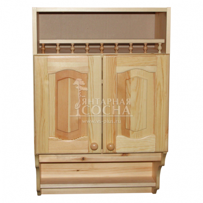Кухня Скайда-1 Шкаф навесной (2 двери, дерево) с нишей Кухня Скайда-1 Шкаф навесной (2 двери, дерево) с нишей