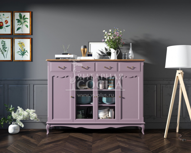Комод-витрина Leontina Lavanda арт ST9363L Комод-витрина Leontina Lavanda арт ST9363L