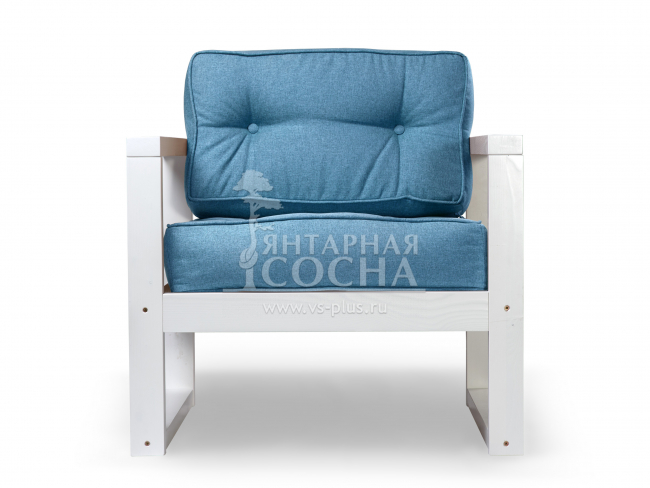 Кресло Астер Textile Белый Blue Кресло Астер Textile Белый Blue