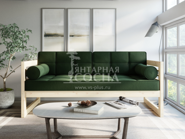 Диван Сега Б Velvet Сосна Green Диван Сега Б Velvet Сосна Green