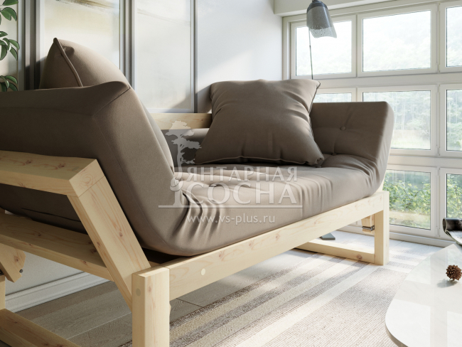 Кушетка Амбер Velvet Сосна Beige Кушетка Амбер Velvet Сосна Beige