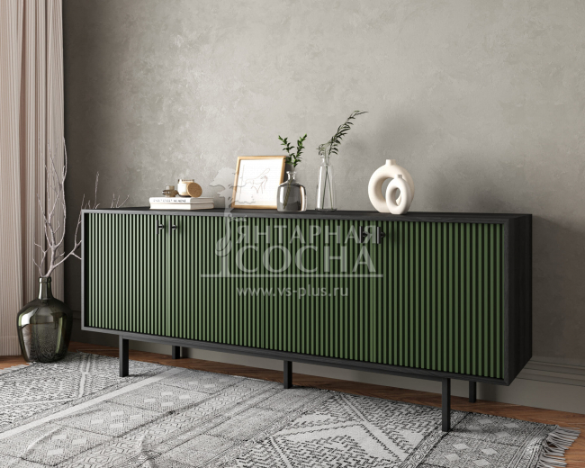 Комод с четыремя дверками "Emerson" арт EM01/green/L Комод с четыремя дверками "Emerson" арт EM01/green/L