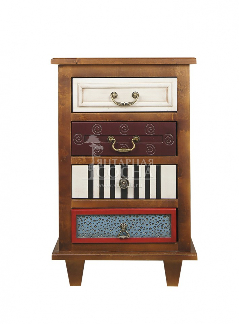 Тумба "Gouache Birch" арт M10529ETG/1, разноцветная Тумба "Gouache Birch" арт M10529ETG/1, разноцветная