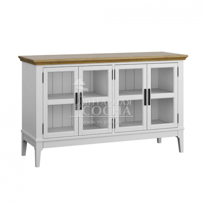 Тумба под ТВ со стеклянными дверями Квадро-С 40 Тумба под ТВ со стеклянными дверями Квадро-С 40