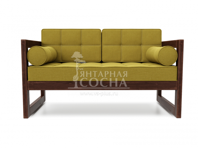 Диван Сега М Textile Орех Mustard Диван Сега М Textile Орех Mustard