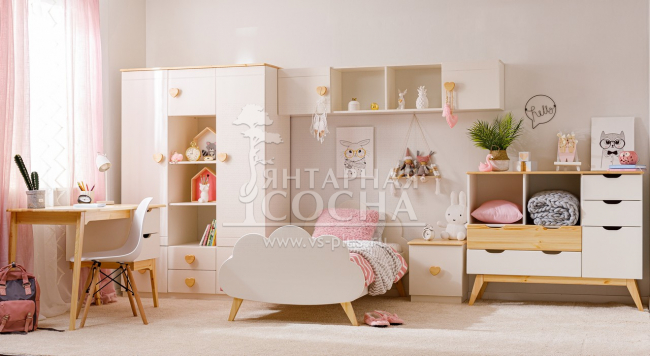 Шкаф 3-ств Тимберика Кидс №1 Шкаф 3-ств Тимберика Кидс №1