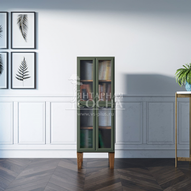 Шкаф-витрина "Andersen" с рифлеными стеклами арт AN14 Шкаф-витрина "Andersen" с рифлеными стеклами арт AN14