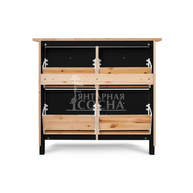 Тумба для обуви КЫМОР 106 Черная Тумба для обуви КЫМОР 106 Черная