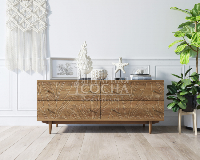 Комод "Boho" 4 ящика джангл арт BH09 Комод "Boho" 4 ящика джангл арт BH09