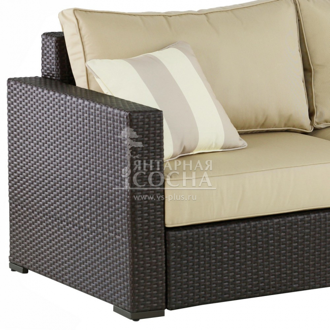 Диван плетеный AFM-215B Brown/Light Диван плетеный AFM-215B Brown/Light