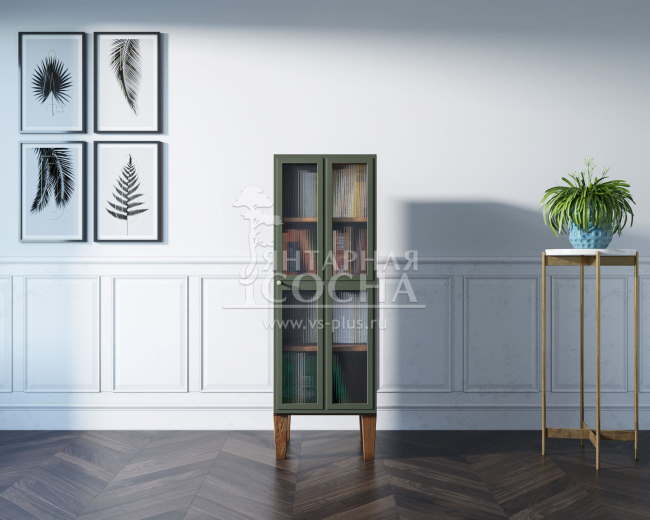 Шкаф-витрина "Andersen" с рифлеными стеклами арт AN14 Шкаф-витрина "Andersen" с рифлеными стеклами арт AN14