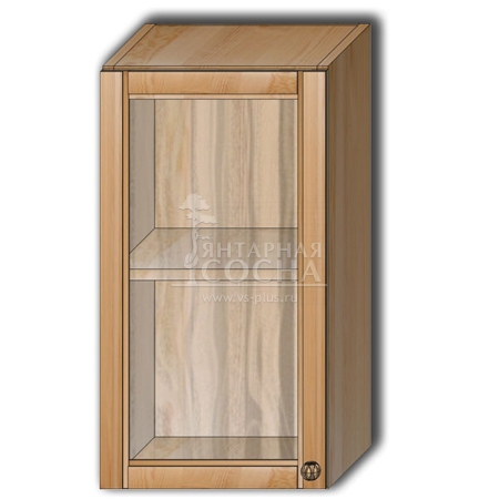 Шкаф навесной со стеклом Гретта 35 см