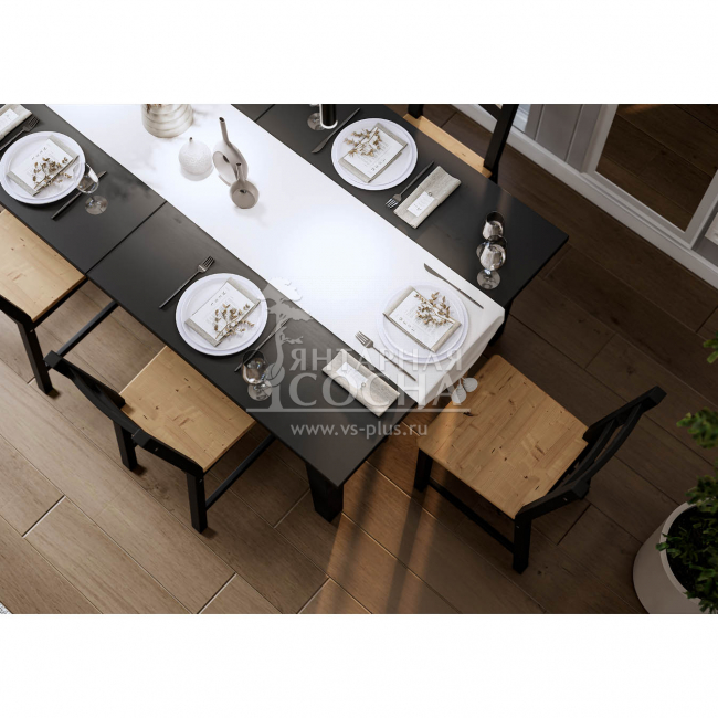 Стул УДОРА Черный/Светло-коричневый Стул УДОРА Черный/Светло-коричневый