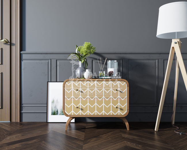 Комод "Ellipse Print" с двумя ящиками принт 1 арт EL02/print_1 Комод "Ellipse Print" с двумя ящиками принт 1 арт EL02/print_1