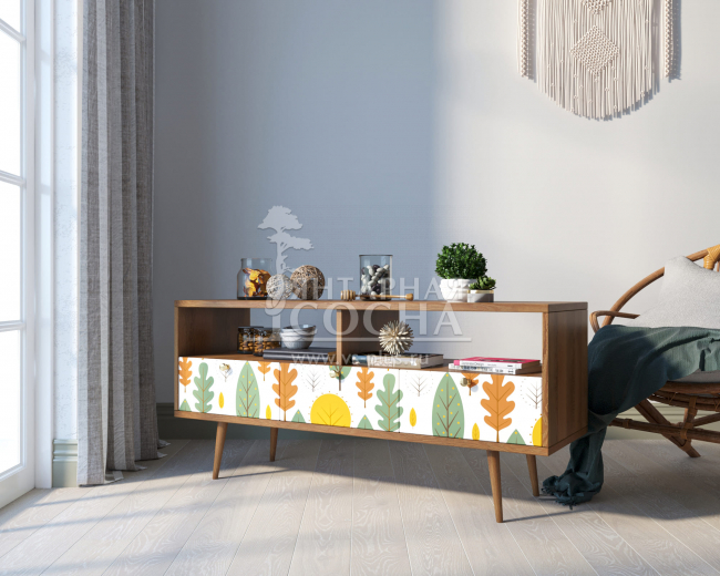 Консоль "Berber" с тремя ящиками принт 30 арт BB23/Print_30 Консоль "Berber" с тремя ящиками принт 30 арт BB23/Print_30