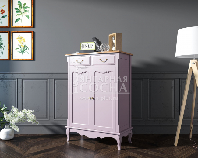 Комод «Leontina Lavanda» на 2 ящика 2 дверки арт ST9329RL Комод «Leontina Lavanda» на 2 ящика 2 дверки арт ST9329RL