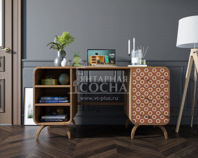 Рабочий стол в Скандинавском стиле "Ellipse print" принт 3 арт EL08/print_3 Рабочий стол в Скандинавском стиле "Ellipse print" принт 3 арт EL08/print_3