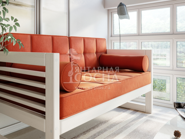 Диван Сега М Velvet Беленый Дуб Orange Диван Сега М Velvet Беленый Дуб Orange