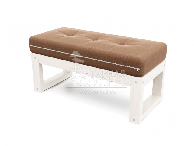 Банкетка Амбер Textile Беленый Дуб Brown Банкетка Амбер Textile Беленый Дуб Brown