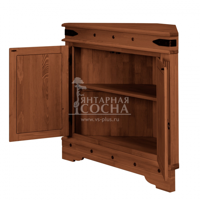 Тумба Викинг 02 угловая из массива сосны (орех) Тумба Викинг 02 угловая из массива сосны (орех)