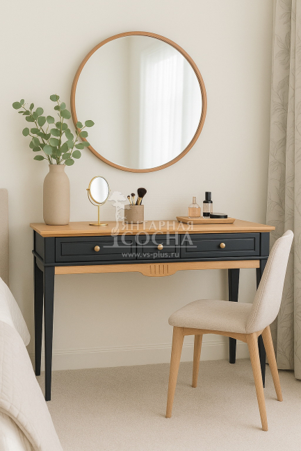 Стол туалетный 120 Пенни блэк/антик 24 Стол туалетный 120 Пенни блэк/антик 24