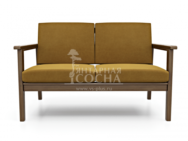 Диван Лориан М Velvet Орех Mustard Диван Лориан М Velvet Орех Mustard