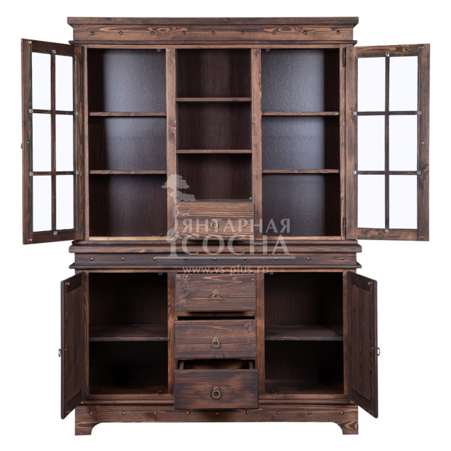 БУФЕТ ИЗ СОСНЫ ШАЛЕ 23/21 (БЕЙЦ/МАСЛО) (ОРЕХ) из массива сосны БУФЕТ ИЗ СОСНЫ ШАЛЕ 23/21 (БЕЙЦ/МАСЛО) (ОРЕХ) из массива сосны