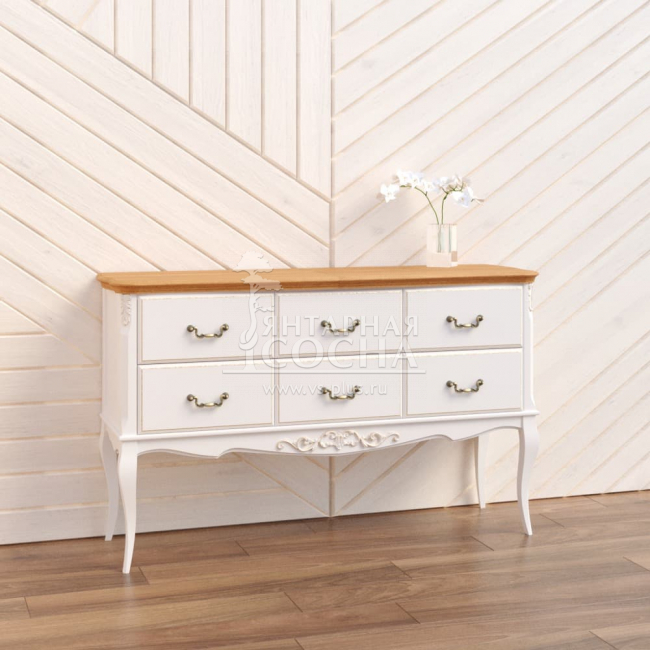 Консоль 6 ящиков Прованс ясень Консоль 6 ящиков Прованс ясень