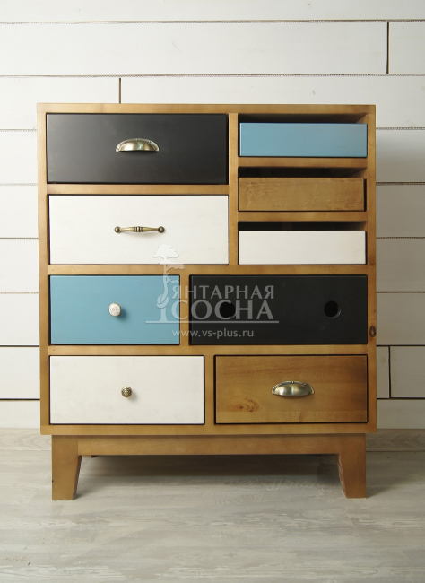 Комод «Aquarelle Birch» 9 ящиков арт RE-18ETG/4 Комод «Aquarelle Birch» 9 ящиков арт RE-18ETG/4