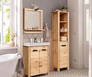 Комплект мебели для ванной комнаты из массива дуба