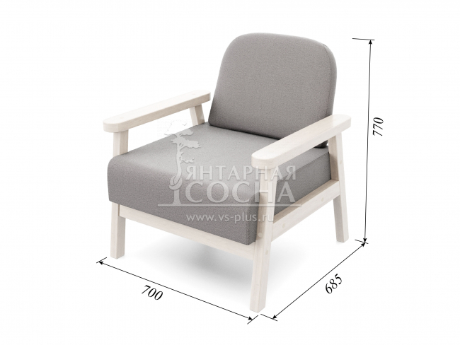 Кресло Флори Velvet Беленый Дуб Grey Кресло Флори Velvet Беленый Дуб Grey