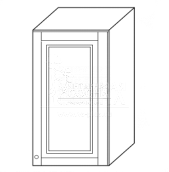 "Скайда-2" Шкаф 50 навесной (1 дверь, дерево)