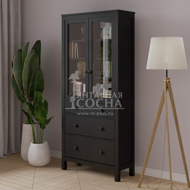 Шкаф для книг КЫМОР 3 ящика 90 Черный Шкаф для книг КЫМОР 3 ящика 90 Черный