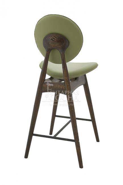 Стул полубарный Анастасия из массива дуба (кожа) Стул полубарный Анастасия из массива дуба (кожа)