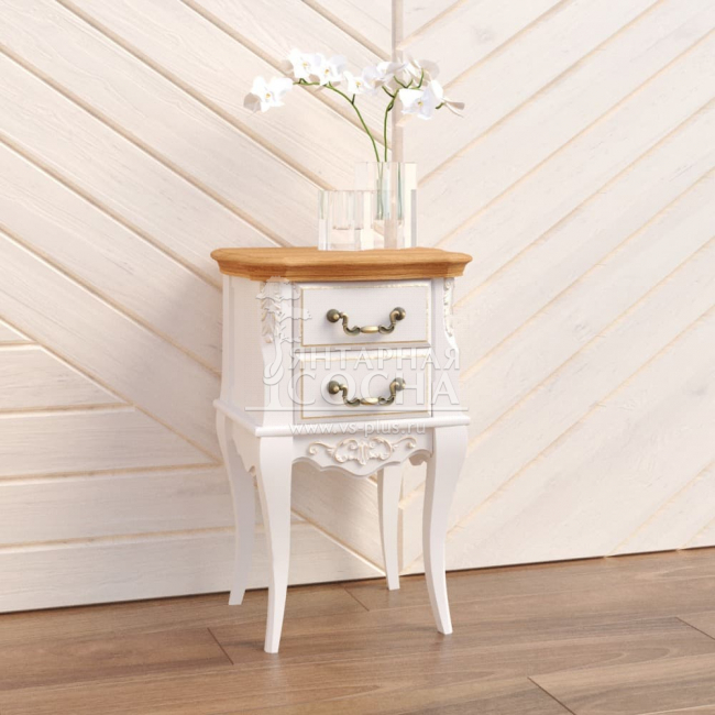 Тумба узкая 2 ящика Прованс ясень Тумба узкая 2 ящика Прованс ясень