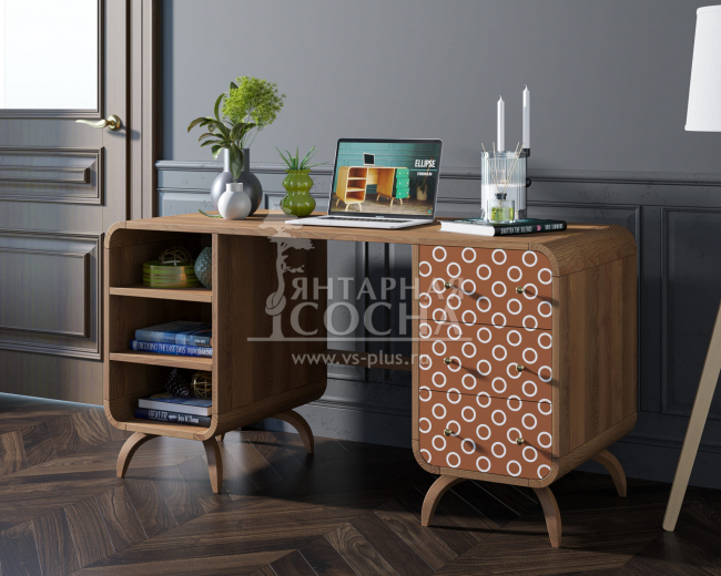 Рабочий стол в Скандинавском стиле "Ellipse print" принт 3 арт EL08/print_3 Рабочий стол в Скандинавском стиле "Ellipse print" принт 3 арт EL08/print_3