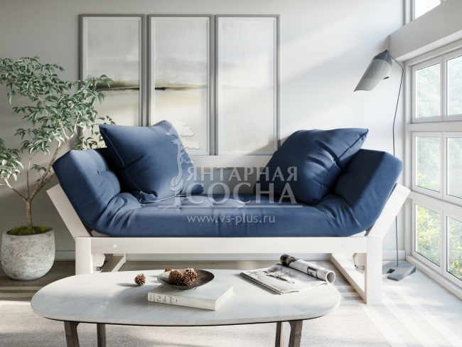 Кушетка Амбер Velvet Беленый Дуб Midnight Кушетка Амбер Velvet Беленый Дуб Midnight