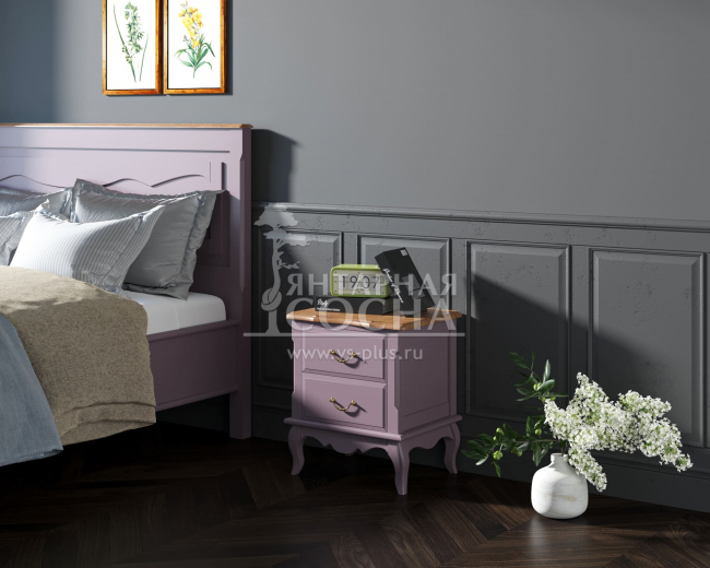 Тумба leontina Lavanda на два ящика арт ST9302/2L Тумба leontina Lavanda на два ящика арт ST9302/2L